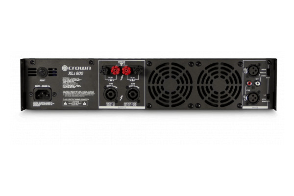 An Image of the back of the Crown amplifier