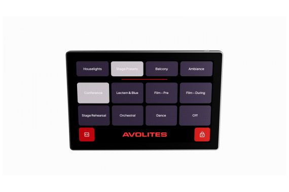 An Image of the front of the Avolites D3 touch screen