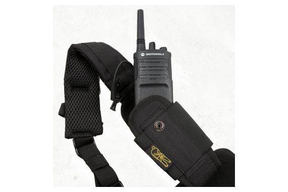 An Image showing the radio holder on one of the arm straps
