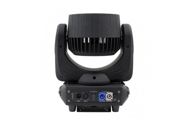 An Image of the alternative side of the Equinox fusion featuring the power ports and 3 pin dmx connection 
