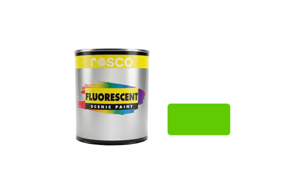 An image of the Rosco green fluorescent paint