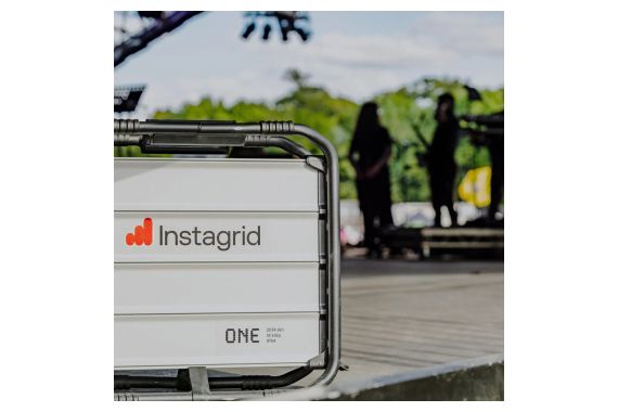 An Image of the portable power station being used at an event