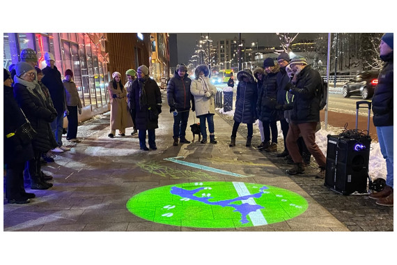 An Image showing the results from the Image spot gobo projector