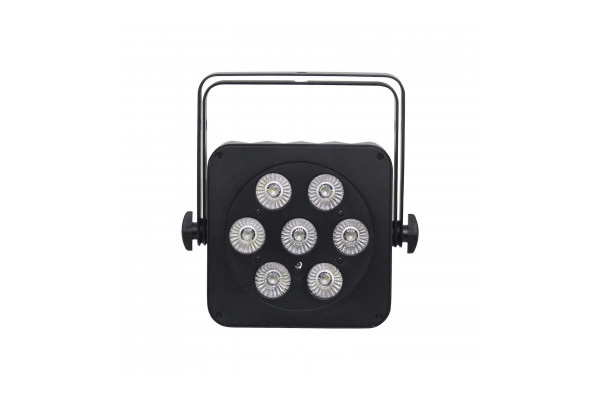 An Image of the LEDJ Slimline 7Q5 from the front not projecting any light