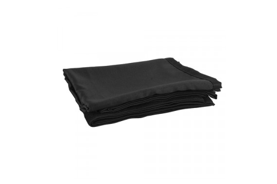 An image of the black WENTEX Pipe and drape curtains