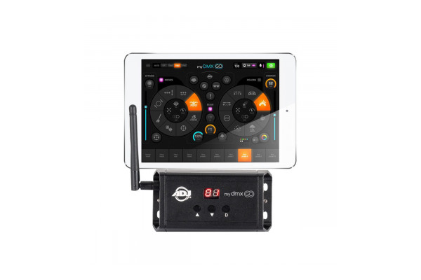 An Image of the My DMX go with an tablet in view