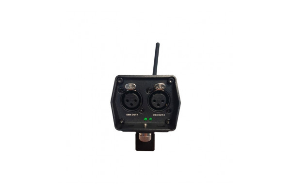 An Image showing the DMX ports on the MY DMX Go