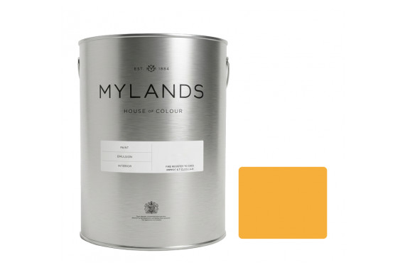 Mylands Mid Chrome Emulsion Paint with Colour Swatch