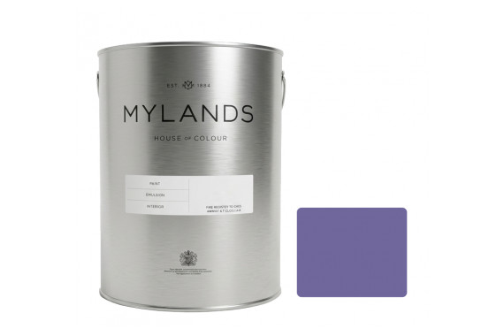 Mylands Ultra Voilet Emulsion Paint with Colour Swatch