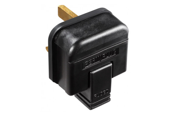 An Image of the hard shelled 13 amp plug