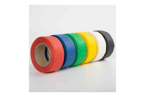 Photo of the multiple colours of paper-tak tape