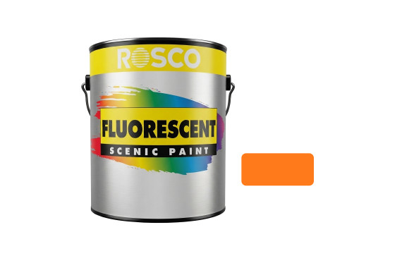 A tub of the Rosco Fluorescent Gold Paint