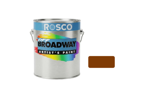 A tub of the Rosco Off Broadway Burnt Sienna