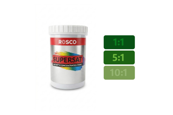 An image of the Rosco Supersaturated Hunter Green 1L