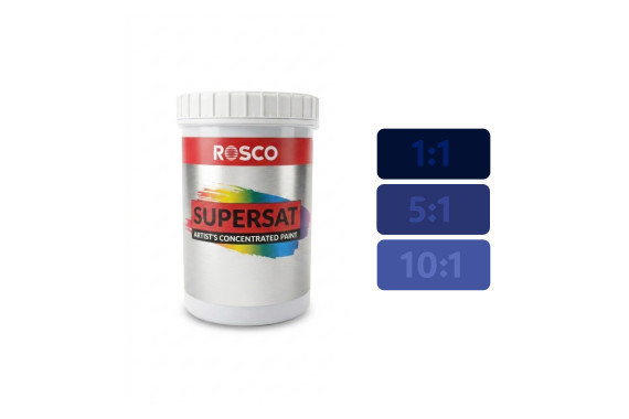 A tub of the Rosco Supersaturated Paint 1L