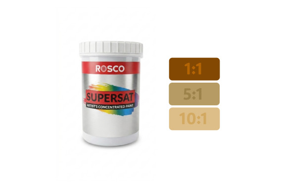 An image of the Rosco Supersaturated 1L Raw Sienna