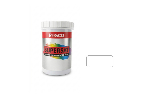 A tub of the Rosco supersaturated 1L white base