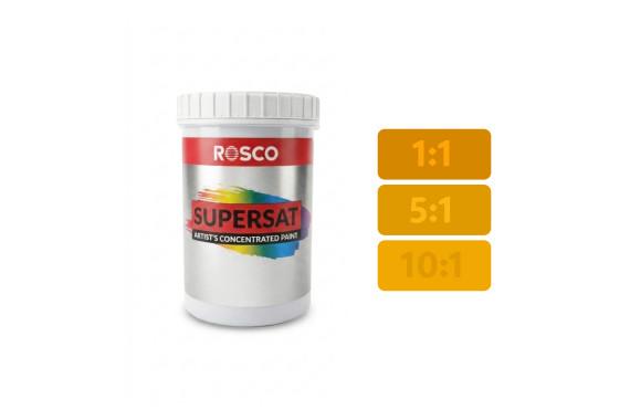 An image of the Rosco Suopersat Yellow Ochre 1L
