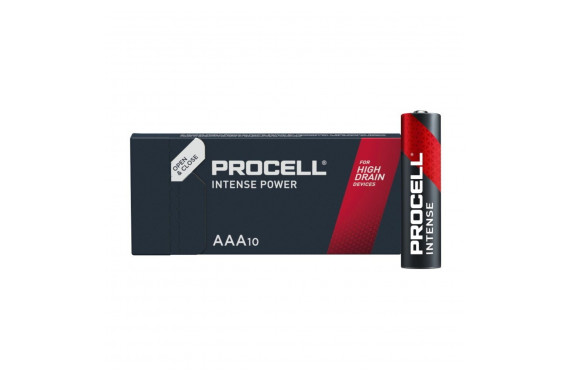 A box of 10 Duracell Procell Batteries