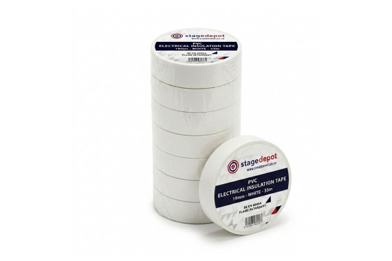 A sleeve of 8 of the Stage Depot 19mm PVC tapes with a singular roll at the front of it to show what is included with the pack