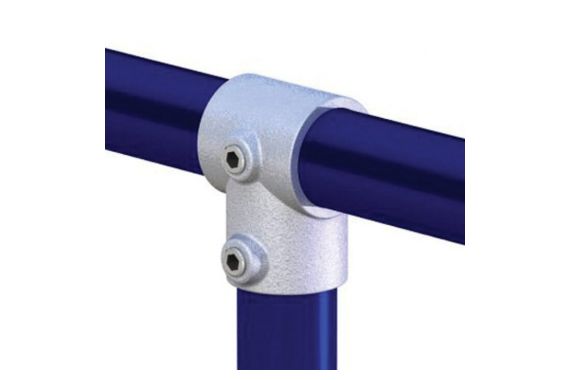 An Image showing the pipe clamp working with the aluminium tube