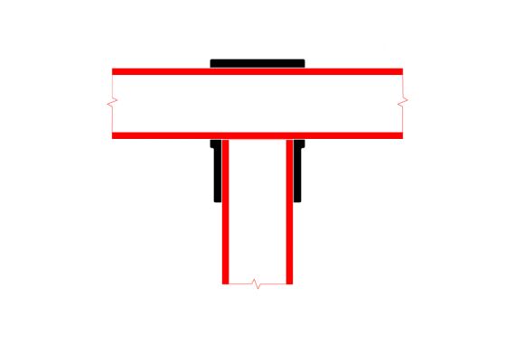 An Image showing a cross section of the short tee pipe clamp