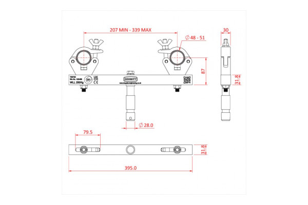 An Technical image of the Doughty Truss Adaptor