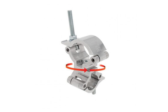 Doughty T57425 Mammoth 63mm to 51mm Swivel Couple in natural silver finish