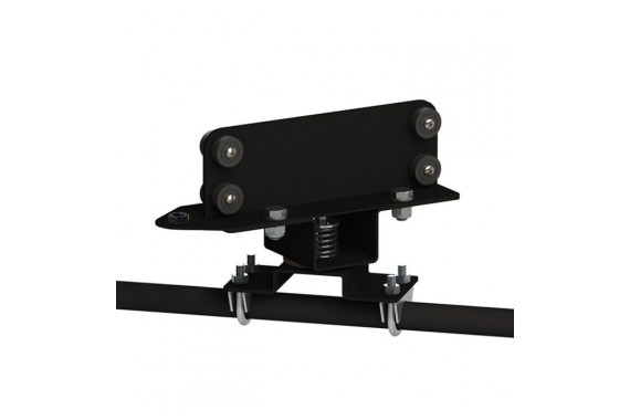 An image showing the swivel arm mount with a pole connected to the bracket