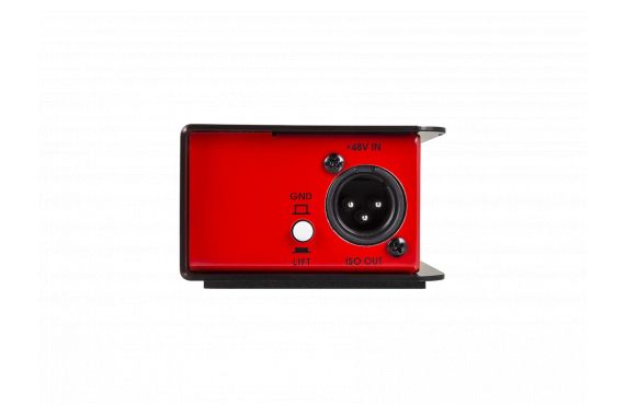 An Image of the top of this passive DI box showing the single XLR connection