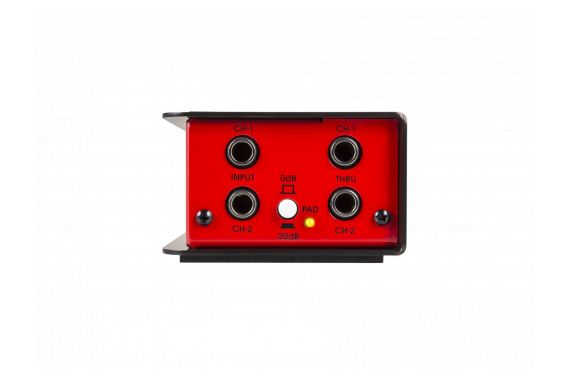 An Image of the top of the ANiKA Pro DI Box showing the available ports
