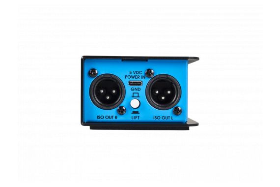 An Image of the UNiKA Pro Bluetooth DI Box with the XLR connections and USB connections