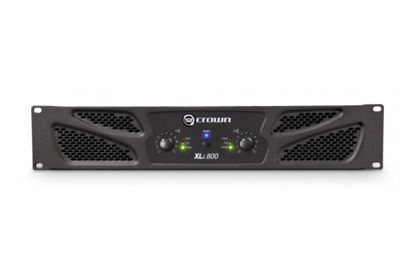 An Image of the front of the XLI800 Crown amplifier 