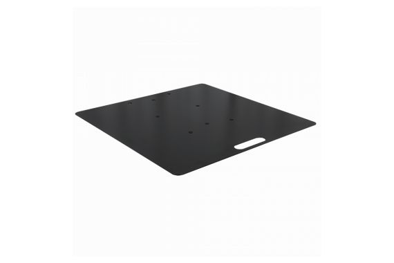 An image of the Wentex Universal 80cm baseplate in black