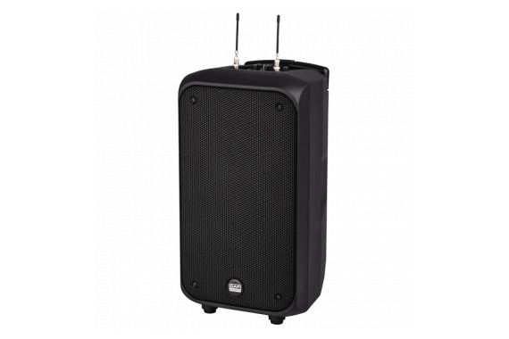 An Image of the front of the battery powered portable speaker