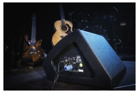 An Image of the speaker being used within a venue