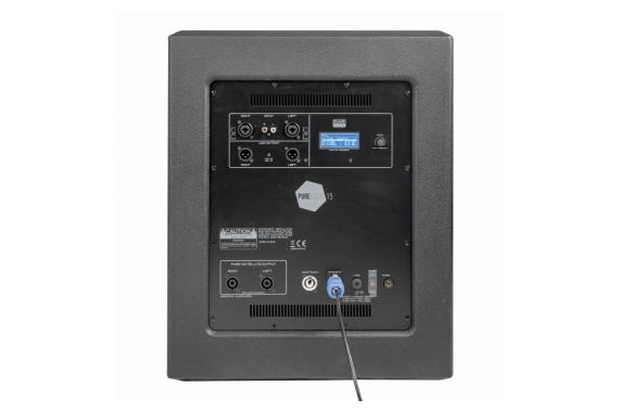 An Image of the back of the 15" subwoofer on the DAP Pure Club