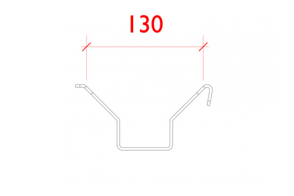 An Image of the drawn size of the bracket