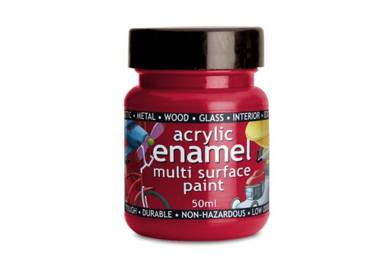 Polyvine Acrylic Enamel Paint Ferrari Red 50ml