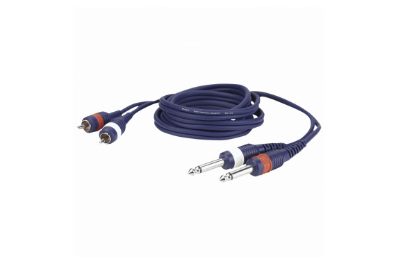 An image of the DAP RCA Phono Male to Mono Jack audio cable