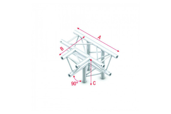 An Image of the Milos Truss system 4-way corner