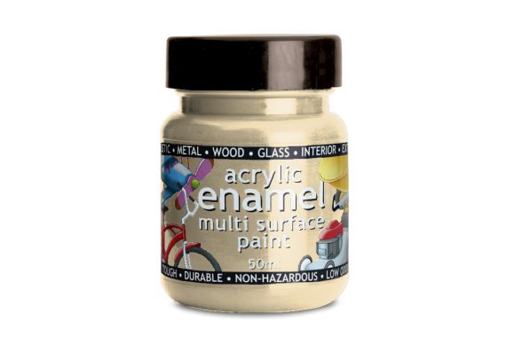 Polyvine Acrylic Enamel Paint Ivory 50ml