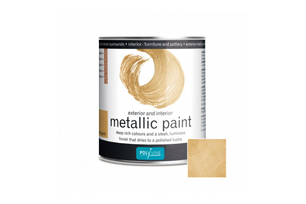Polyvine Metallic Paint for Interior and Exterior use - Gold