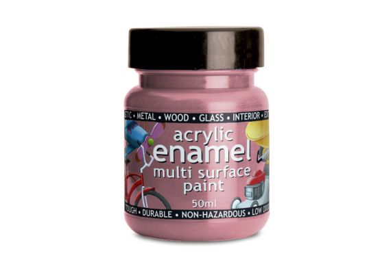 Polyvine Acrylic Enamel Paint Pink 50ml
