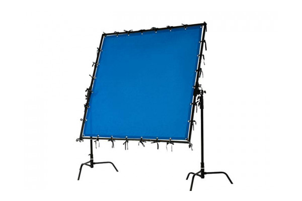 The ChromaFly Blue shown attached to a frame