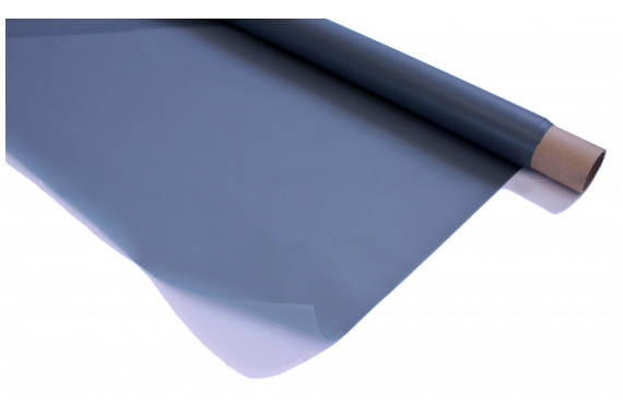 An image of the corner of the Stage Depot rear grey projection screen