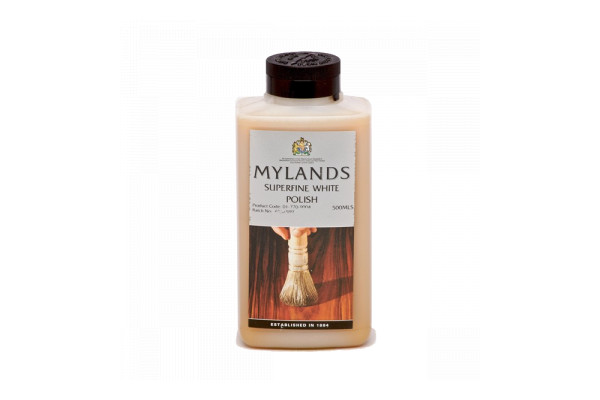 Mylands Superfine White Polish 500ml is ideal for most timbers and produces a high gloss finish