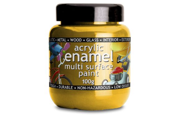 Polyvine Acrylic Enamel Paint Yellow 100ml