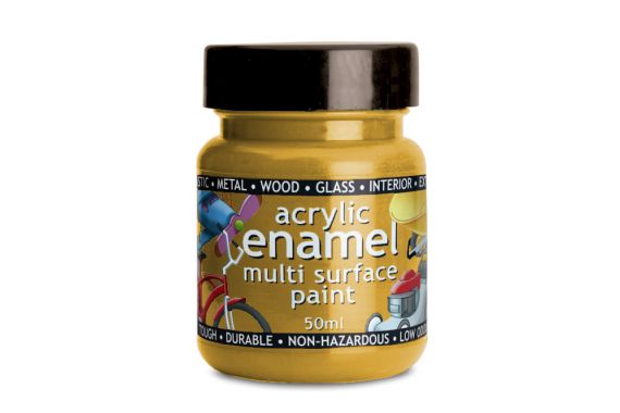 Polyvine Acrylic Enamel Paint Yellow 50ml