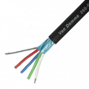 An Image of the end of the Van Damme DMX cable